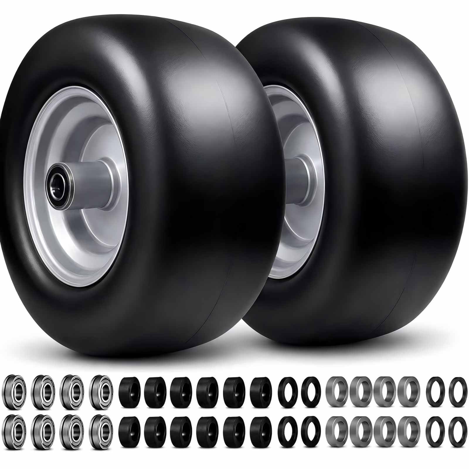 menxigoc front view assembled wheel shows durable rim and fit