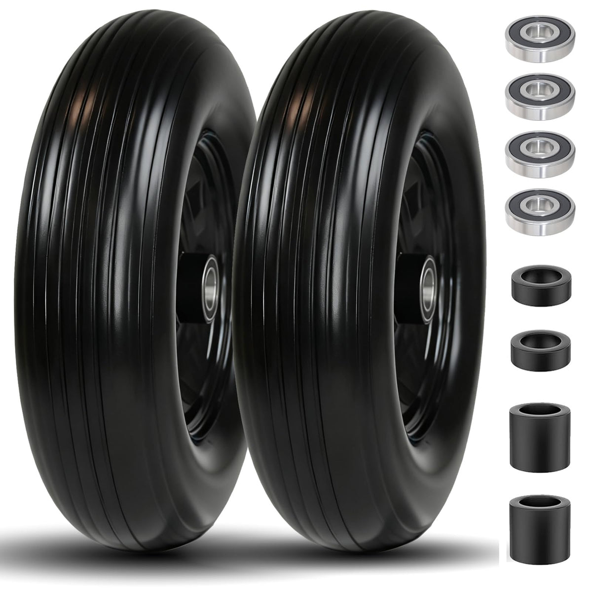 menxigoc front view of complete wheel showing ready-to-install kit benefit