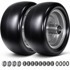menxigoc front view of tire and wheel showing sturdy assembly and easy swap benefit