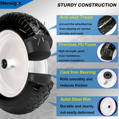 menxigoc steel rim and centered 3-inch hub detail proving impact resistance