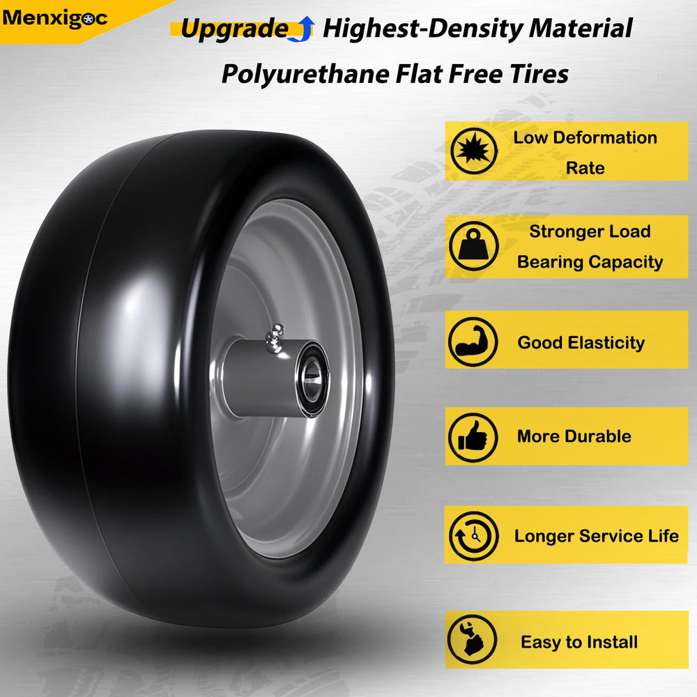 menxigoc tire beside a hand for size comparison showing correct 13x6.50-6 scale