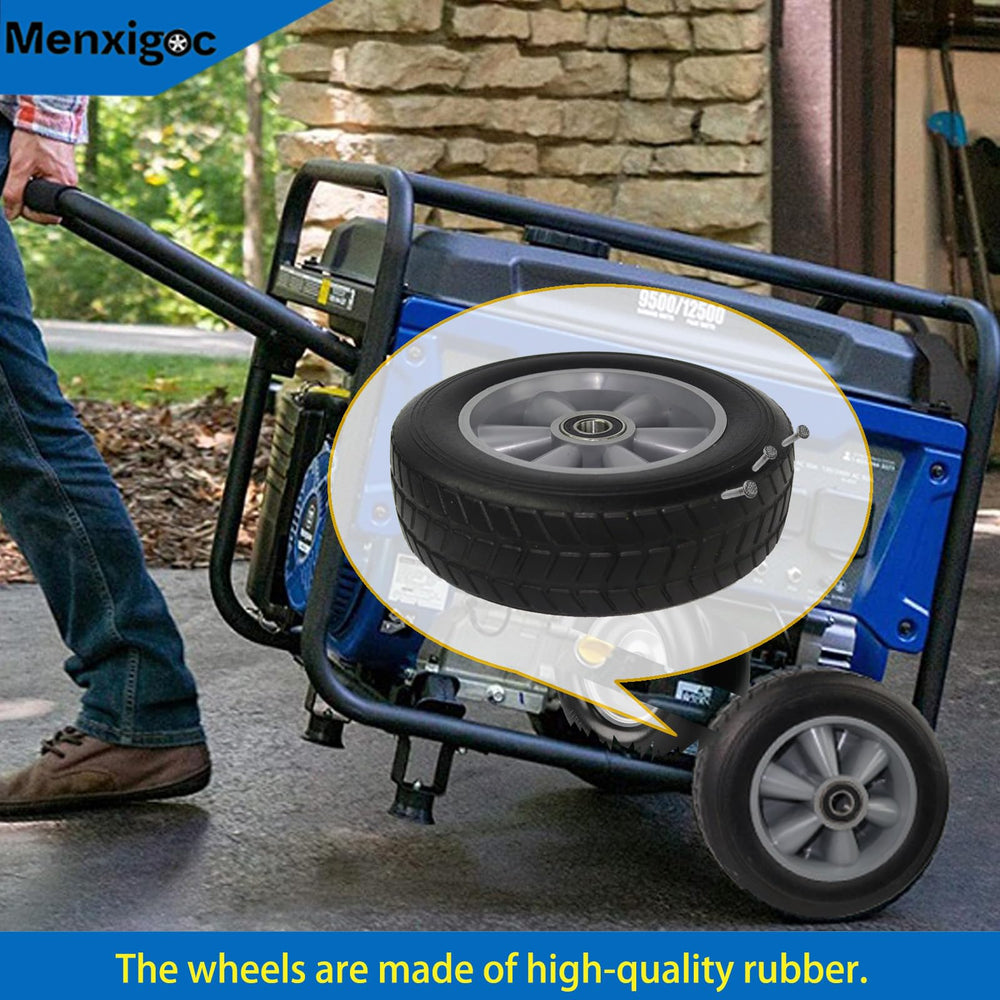 menxigoc wheel kit next to measuring tape showing compact footprint and scale