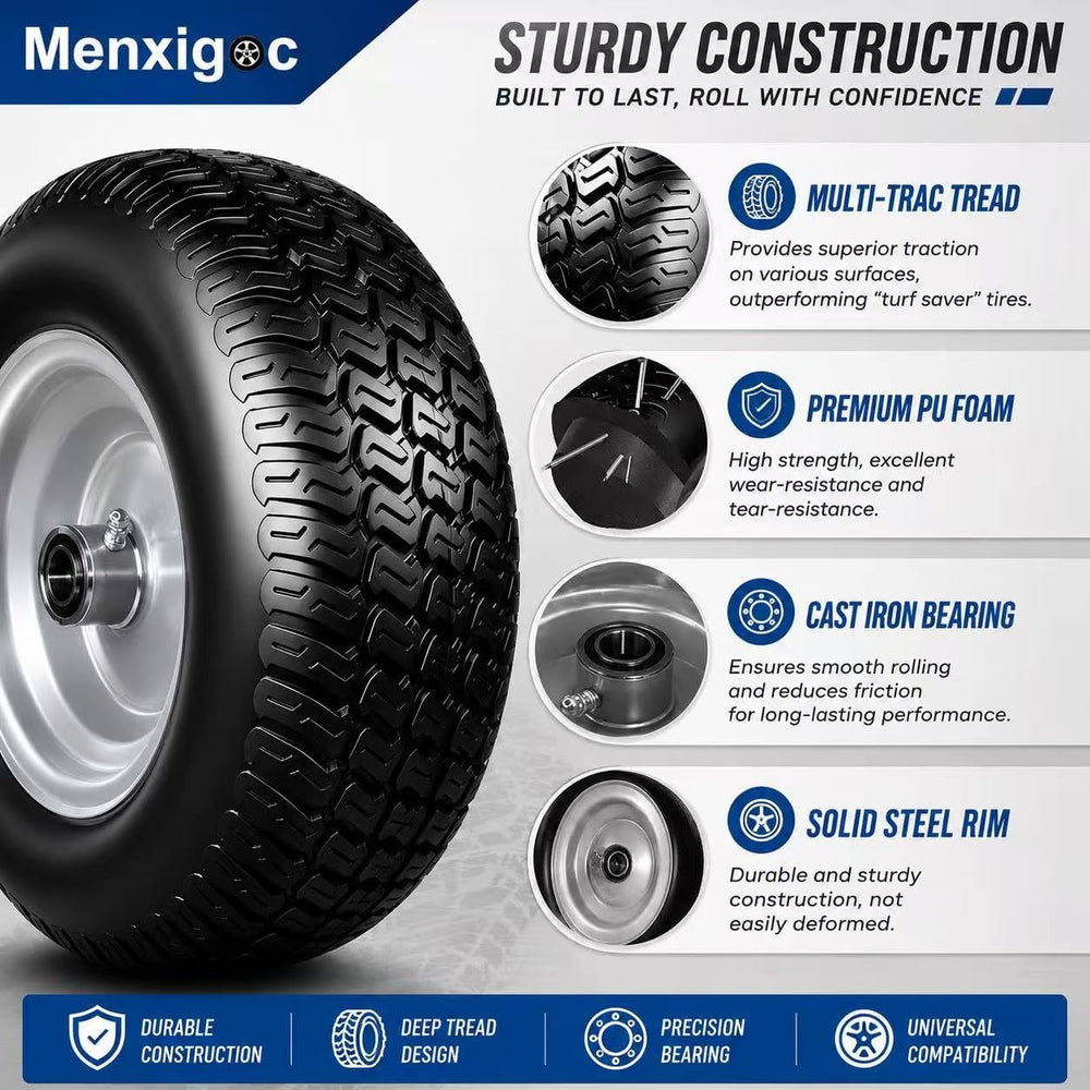 menxigoc wheel beside ruler showing 11-inch diameter for accurate sizing