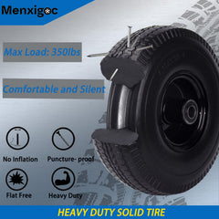 menxigoc steel rim and hub closeup demonstrating impact-resistant construction