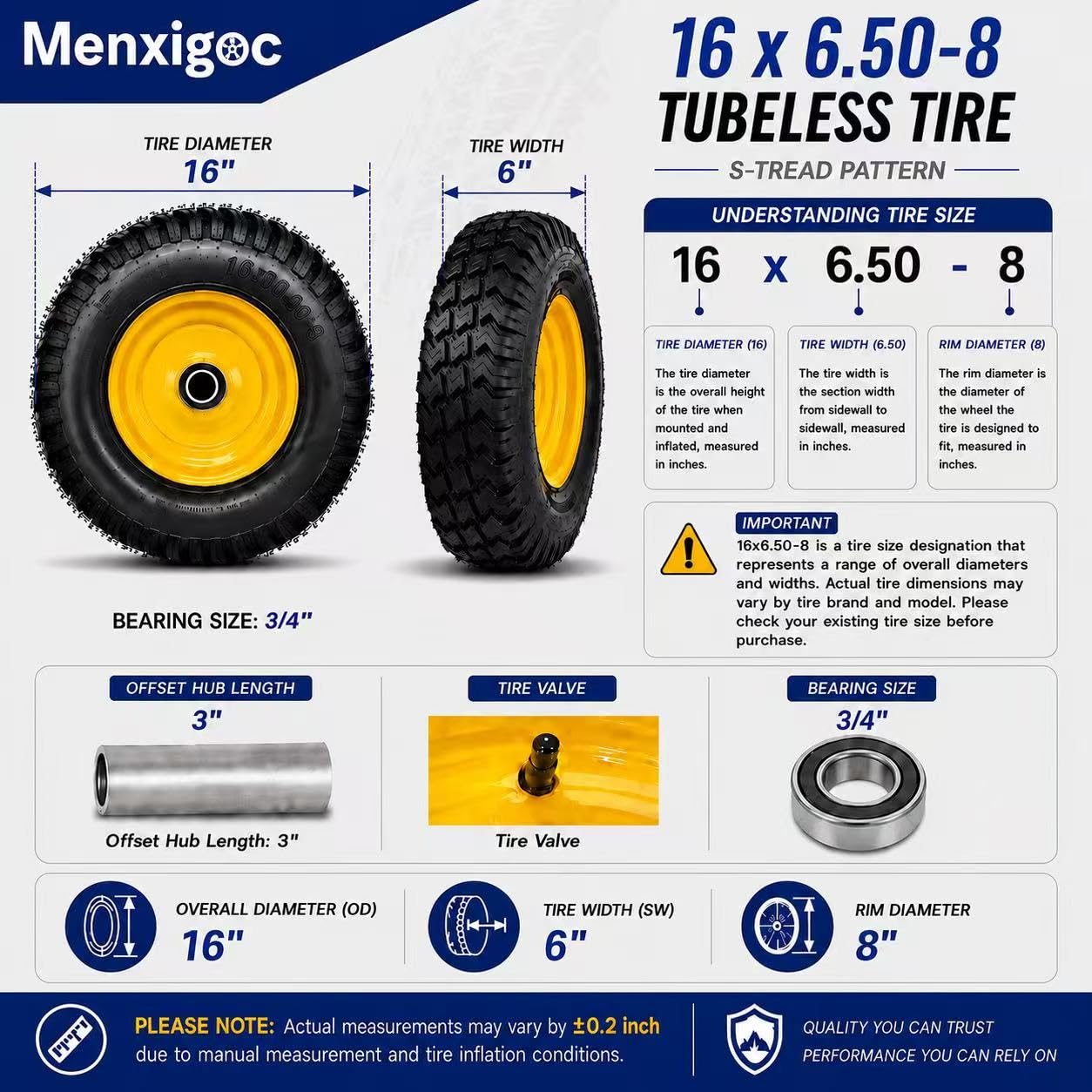 menxigoc close-up of Multi-Trac tread pattern for improved traction