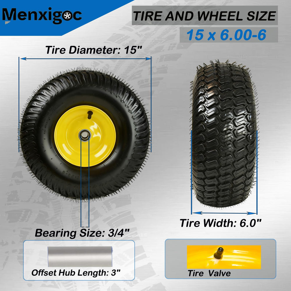 menxigoc close-up of directional tread improving traction and turf care