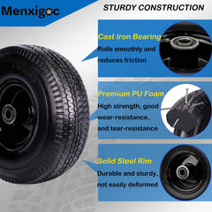 menxigoc wheel mounted on hand truck in use for reliable hauling