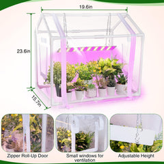 Meonum thick PVC cover detail protecting plants from rain and wind