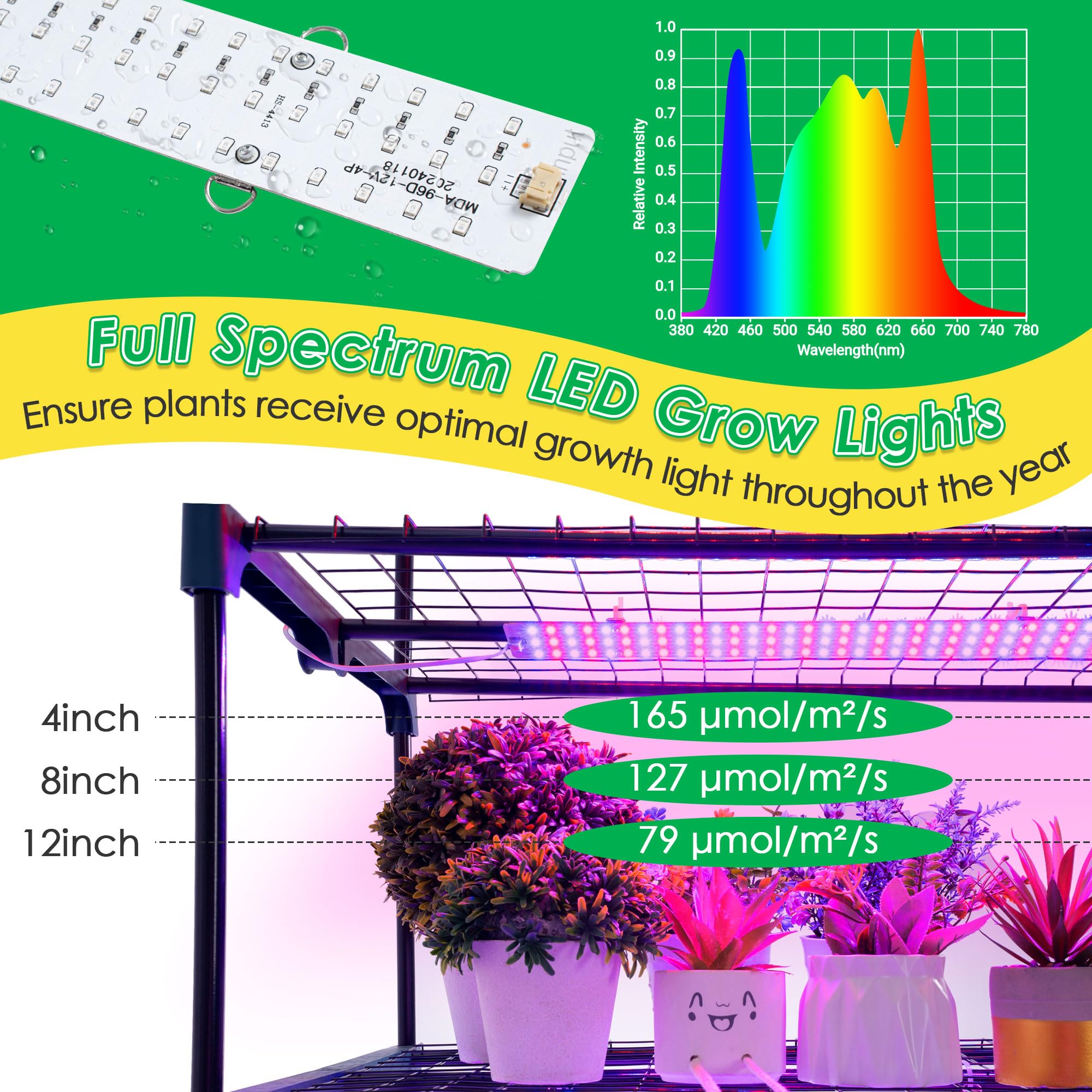 Meonum greenhouse in living room demonstrating tidy indoor gardening setup