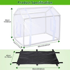 Meonum greenhouse zipper door open for easy plant access benefit