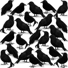 Meooeck front packaging showing 24 black crow props for easy holiday setup