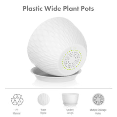 Meowell pot on indoor shelf with plant showing lightweight placement benefit