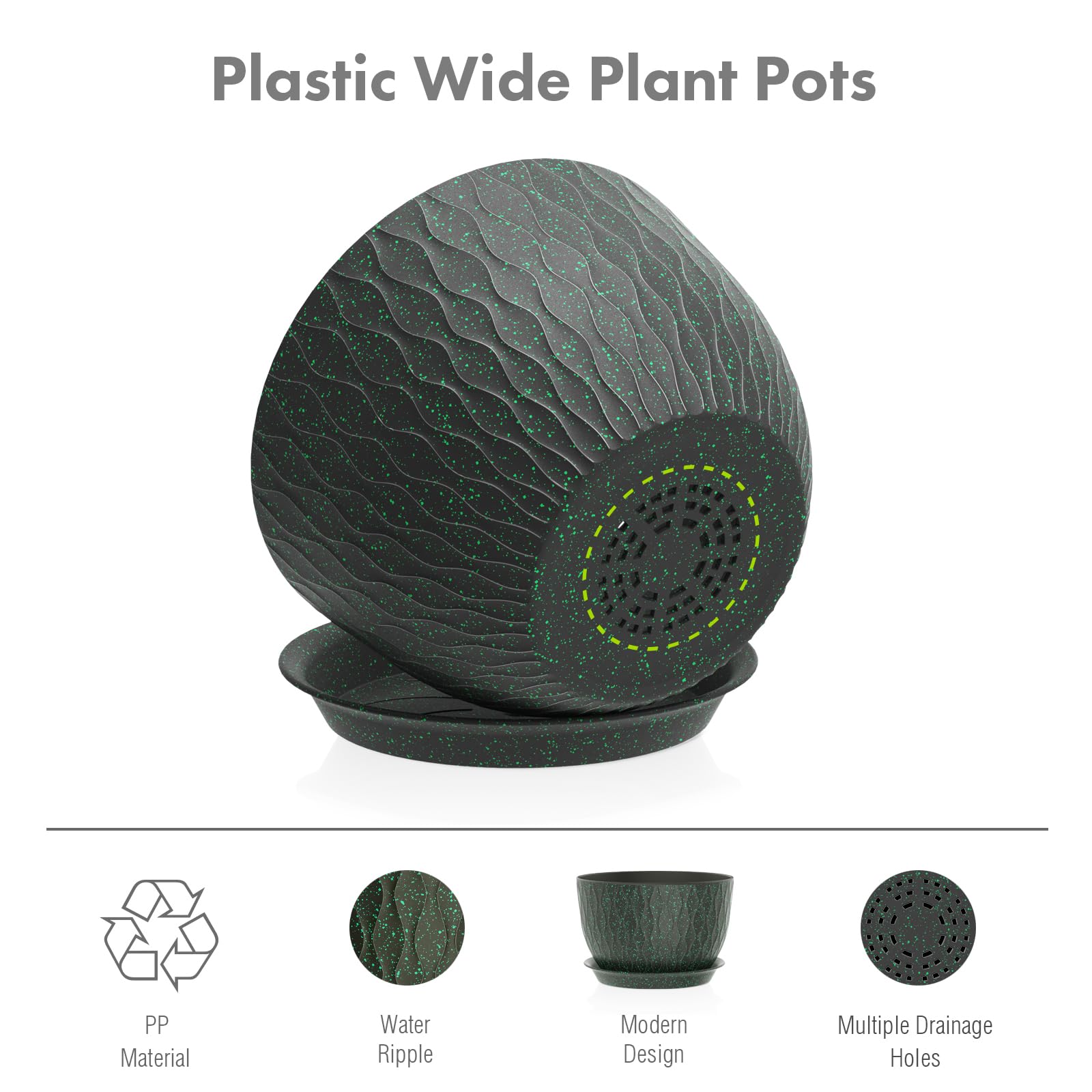 Meowell all three pot sizes displayed together offering versatile planting options