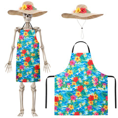 Mepase oversized green hat front view showing bold tropical look