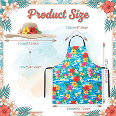 Mepase colorful apron front detail with wildflowers for festive display