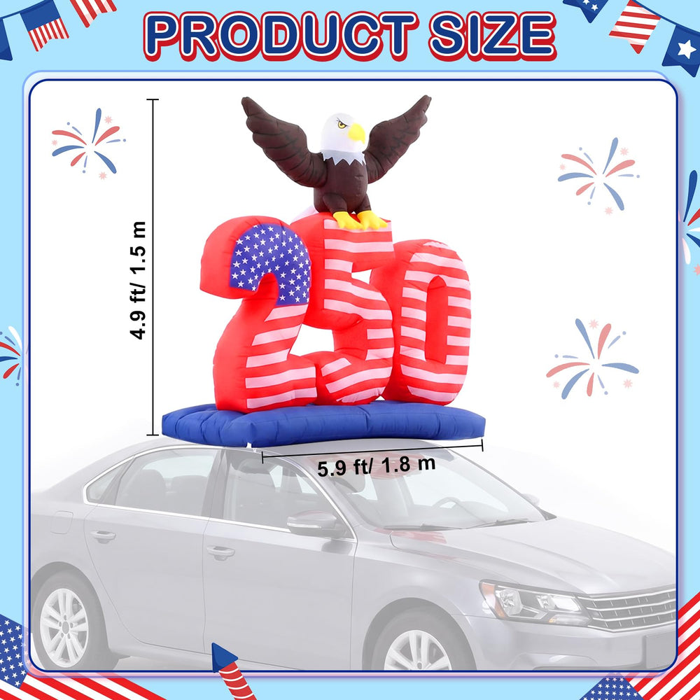 Mepase inflatable mounted on SUV for parade-ready patriotic impact