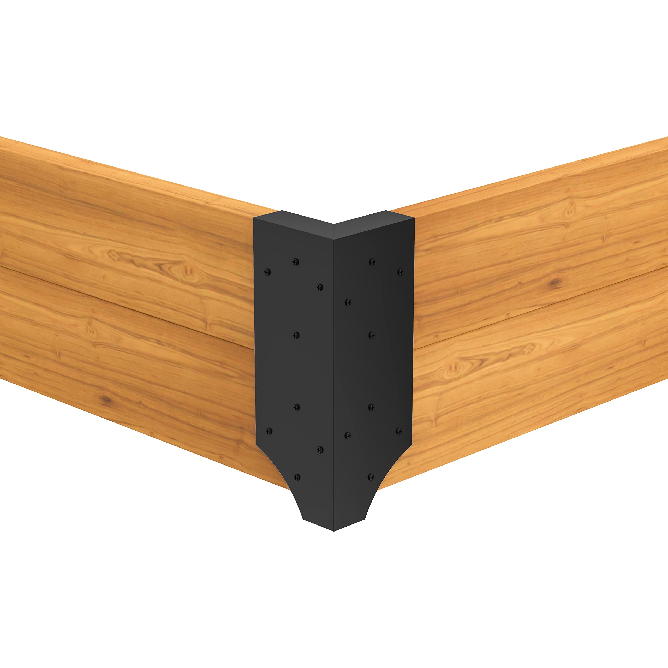 Meranti Home + Garden bracket next to ruler to show 11.75-inch height scale