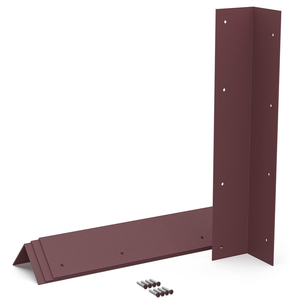 Meranti Home + Garden front view of bracket showing durable matte copper finish and fit