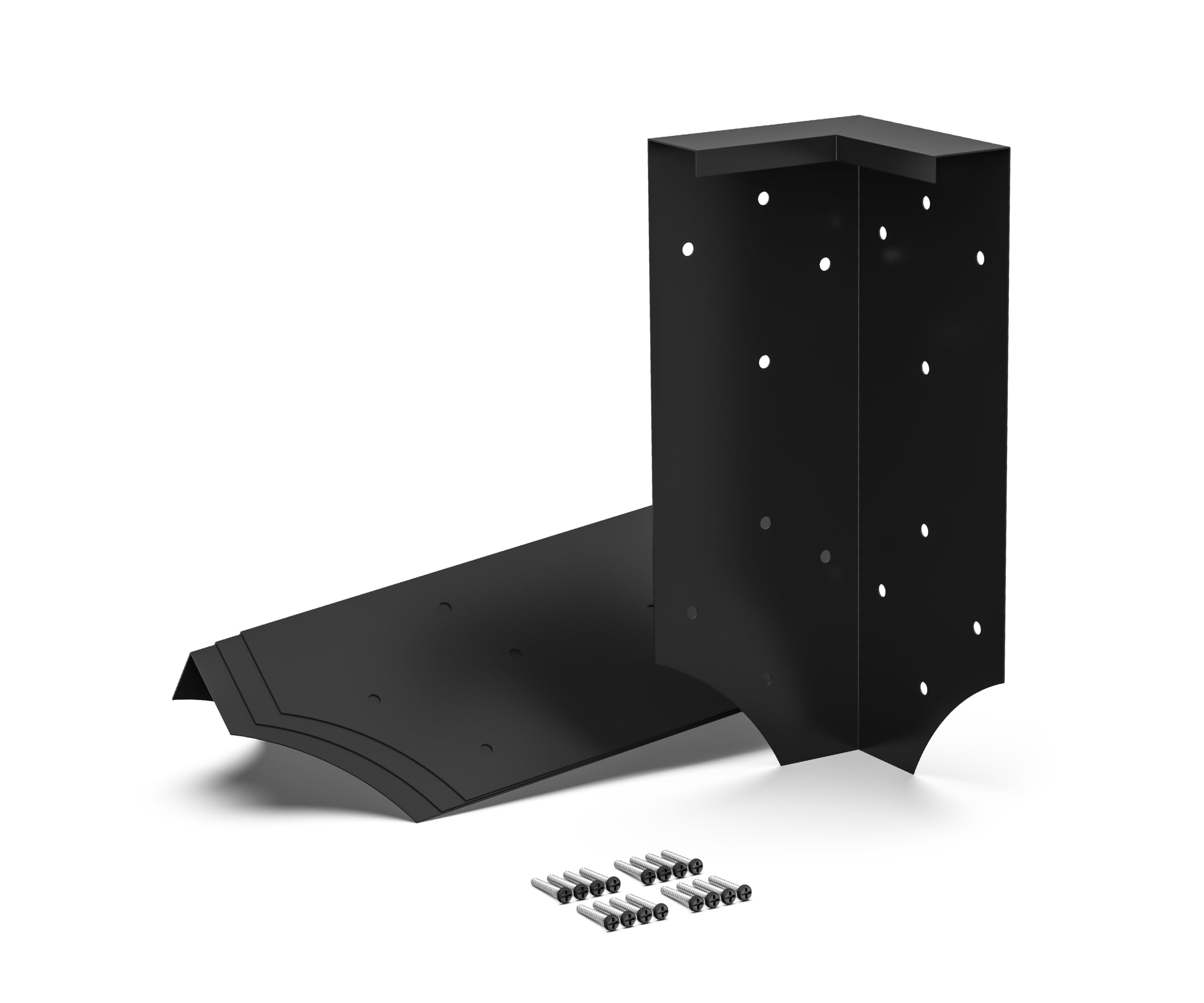 Meranti Home + Garden front view of bracket shows clean corners and sturdy support