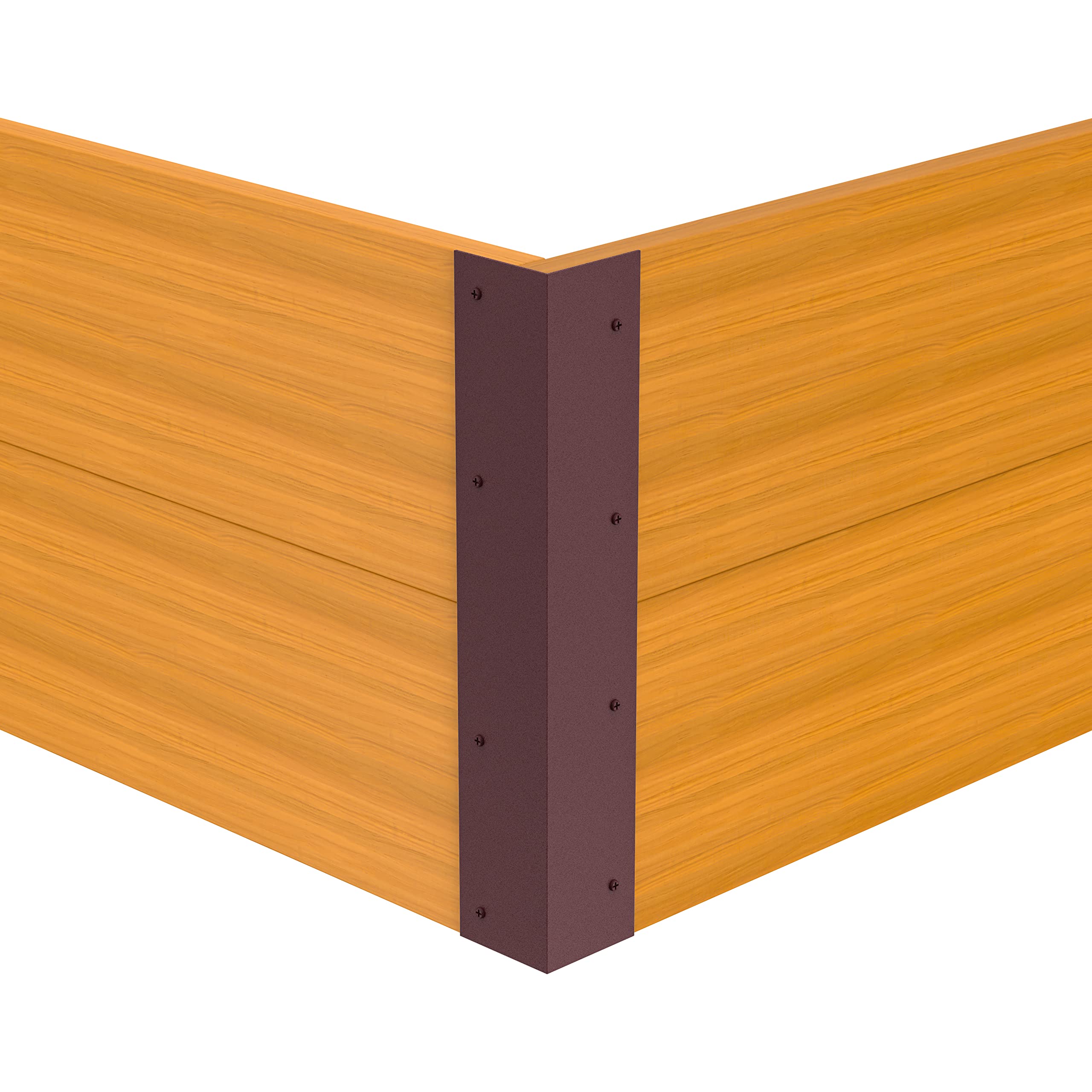 Meranti Home + Garden powder-coated screws and pre-drilled holes for easy, flush installation