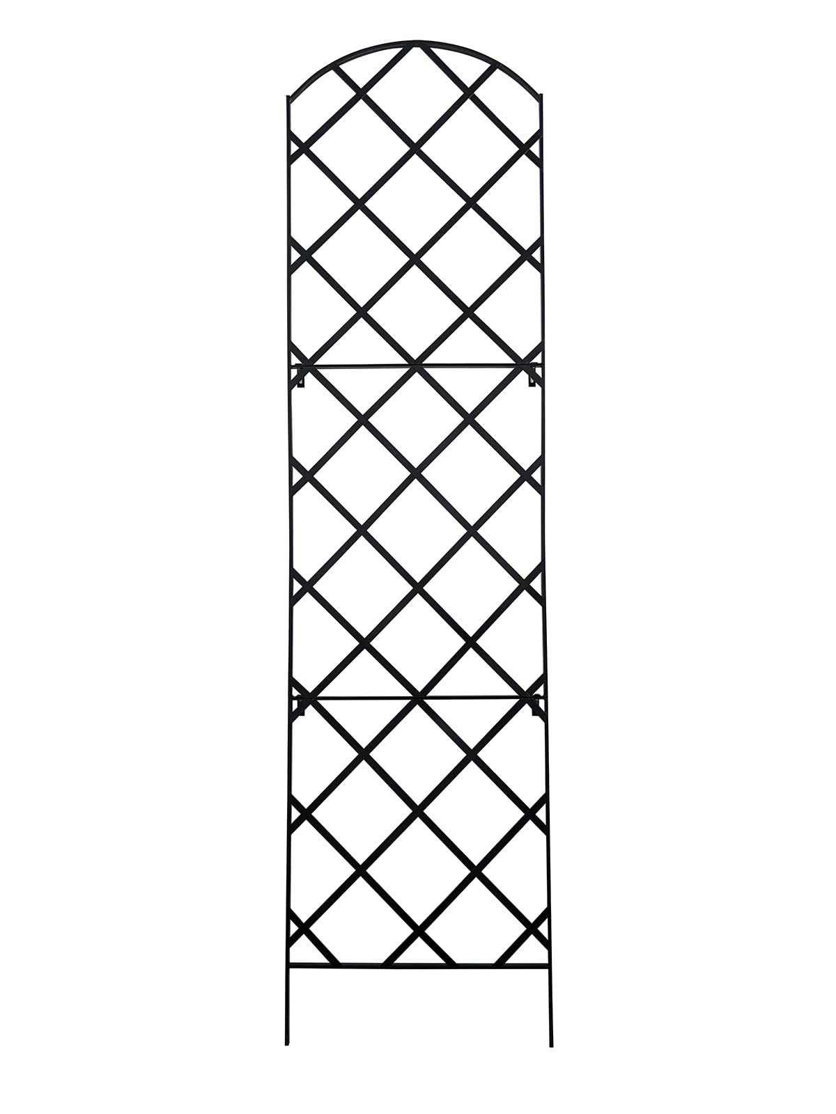 Meranti Home + Garden trellis front view showing full 9-foot height and elegant arch