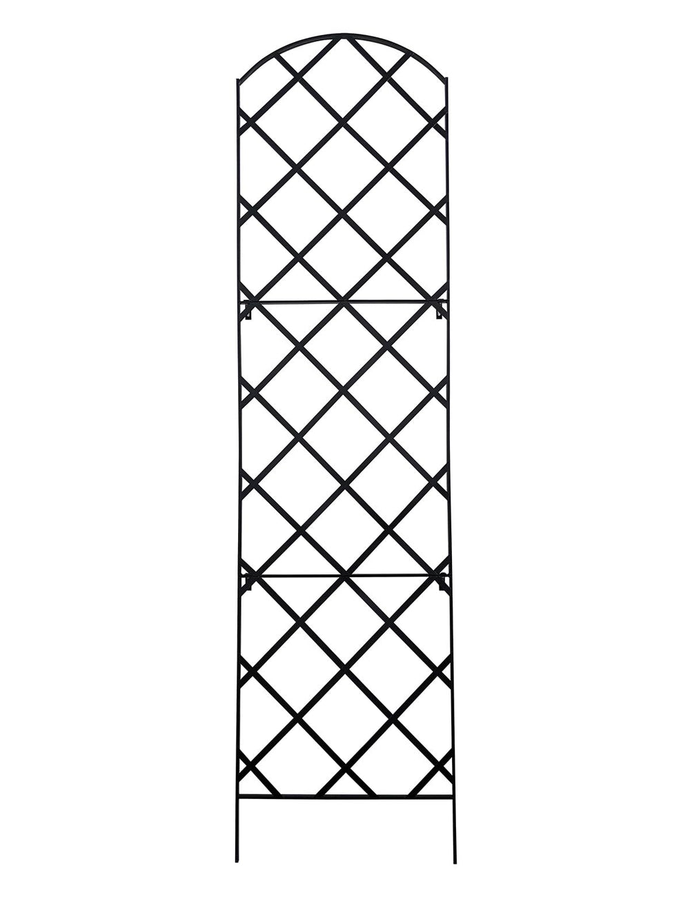 Meranti Home + Garden trellis front view showing full 9-foot height and elegant arch