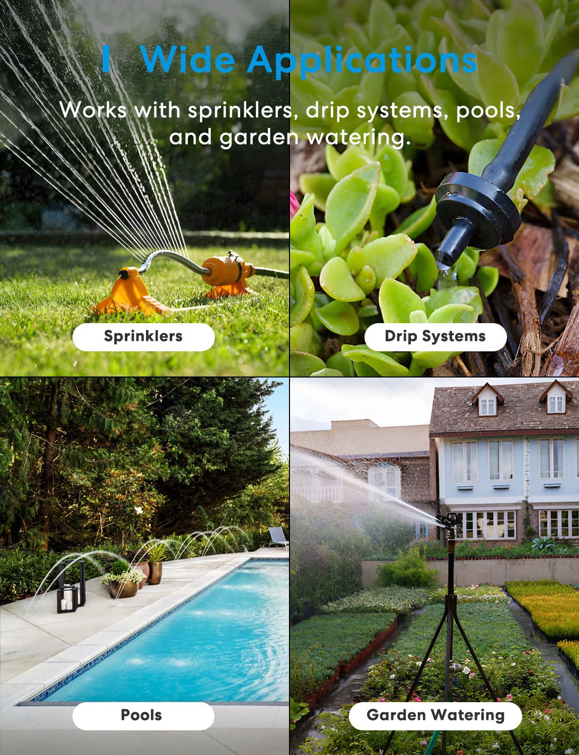meross device button and LED detail for easy manual watering and quick status feedback