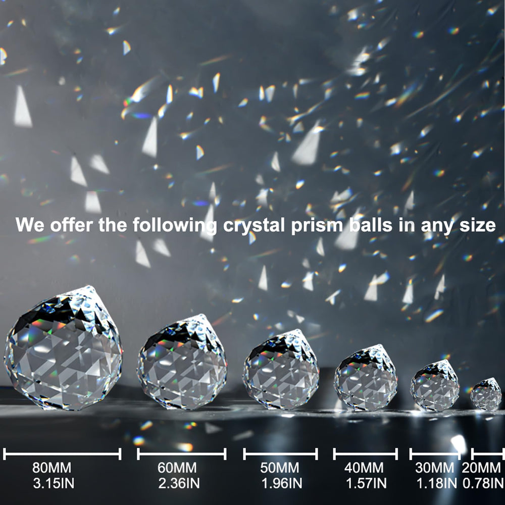 MerryNine close-up of crystal facets highlighting precision cuts and brighter rainbows