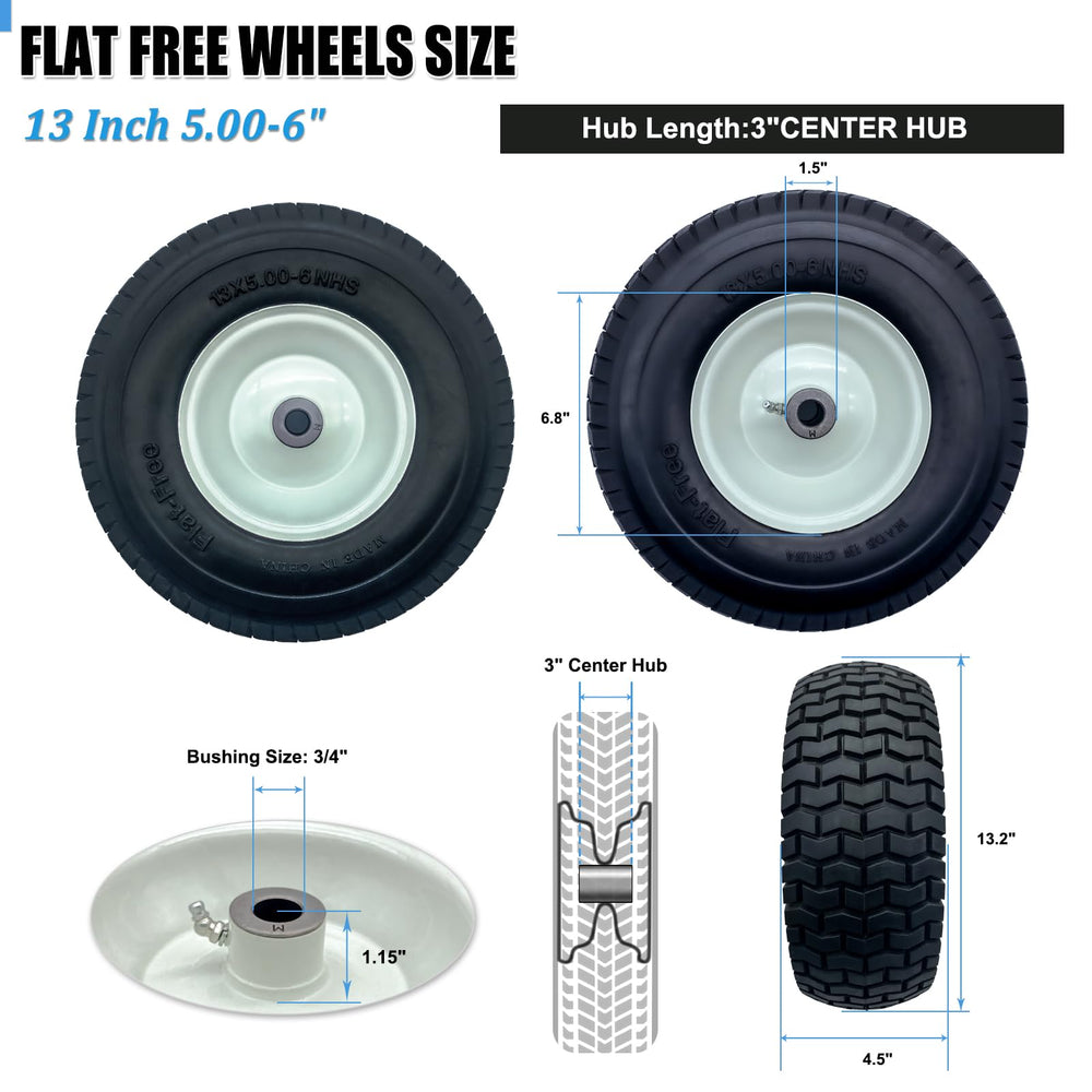MerryYard side tread profile highlighting traction and quiet roll benefits