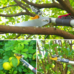 Mesoga fruit picker attachment gathering apples with less effort