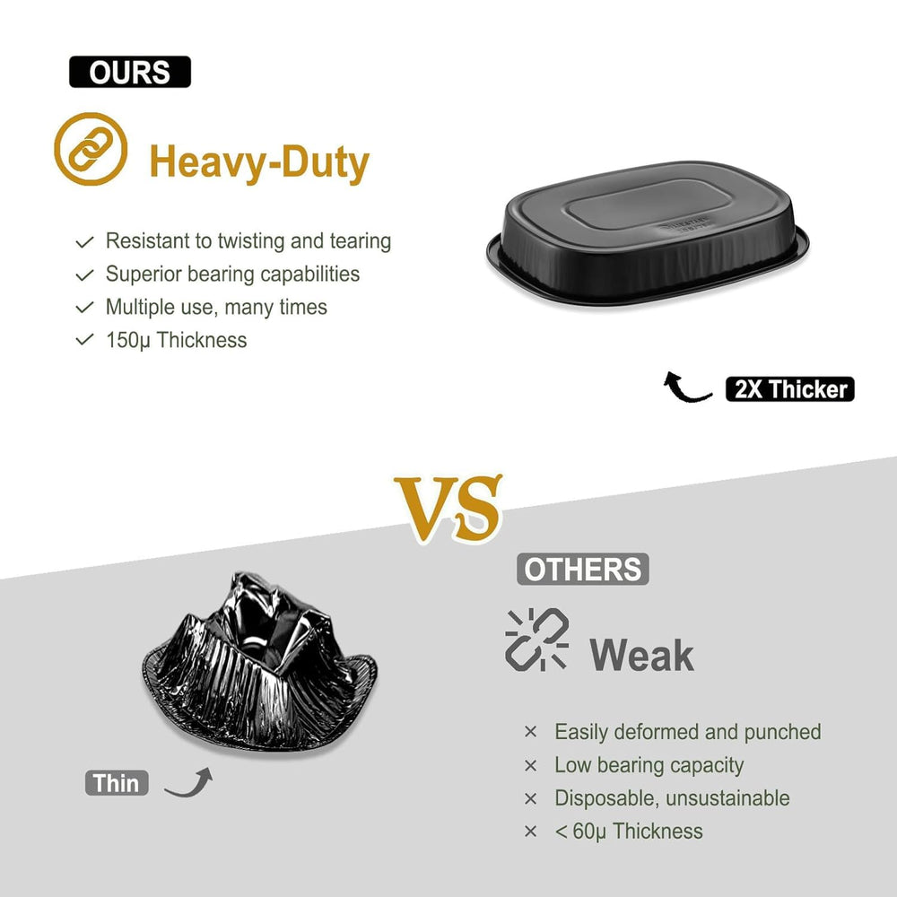 MESTAEK pan baking in oven showing oven-safe construction and reheat convenience