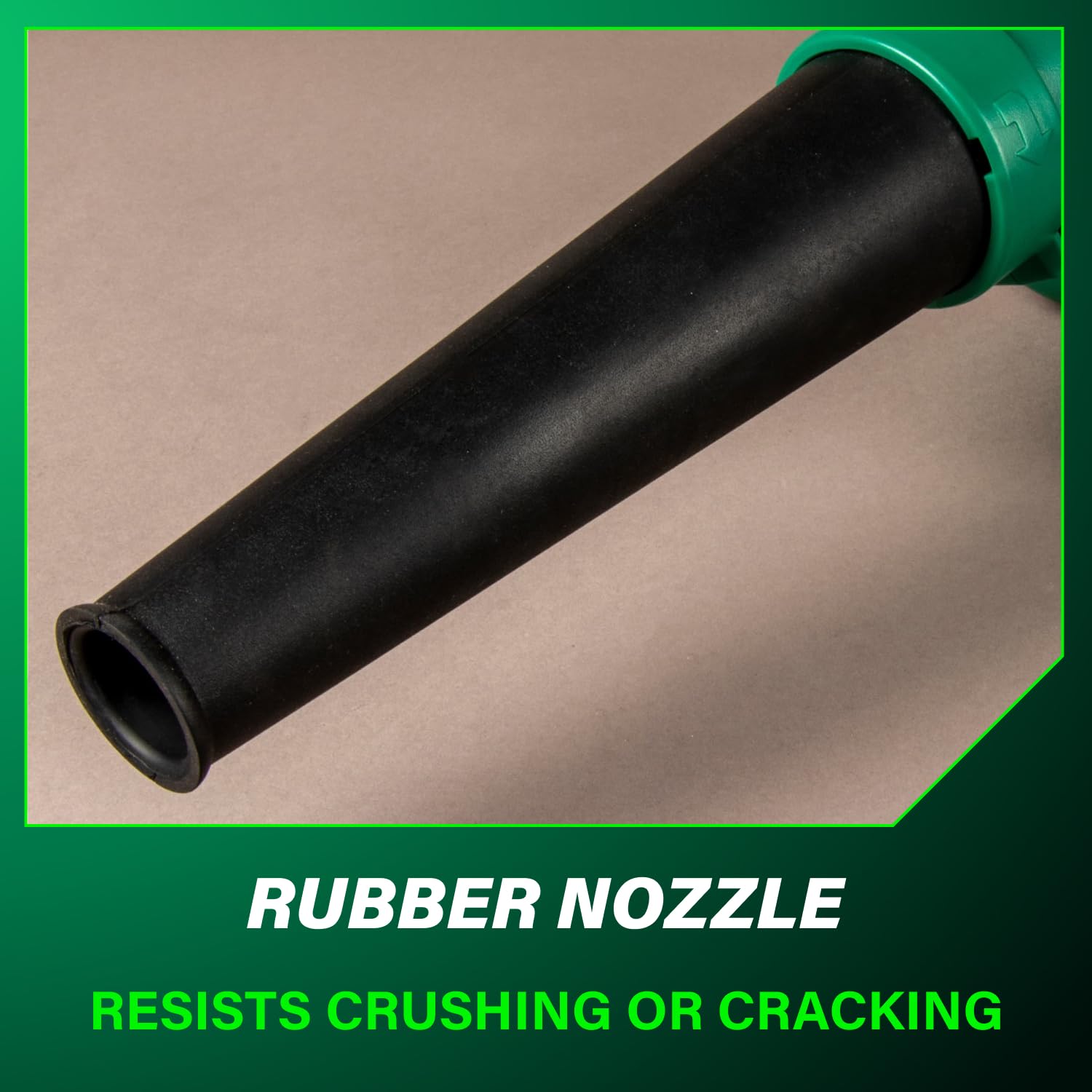 Metabo HPT blower housing texture and vents for durable cooling benefit