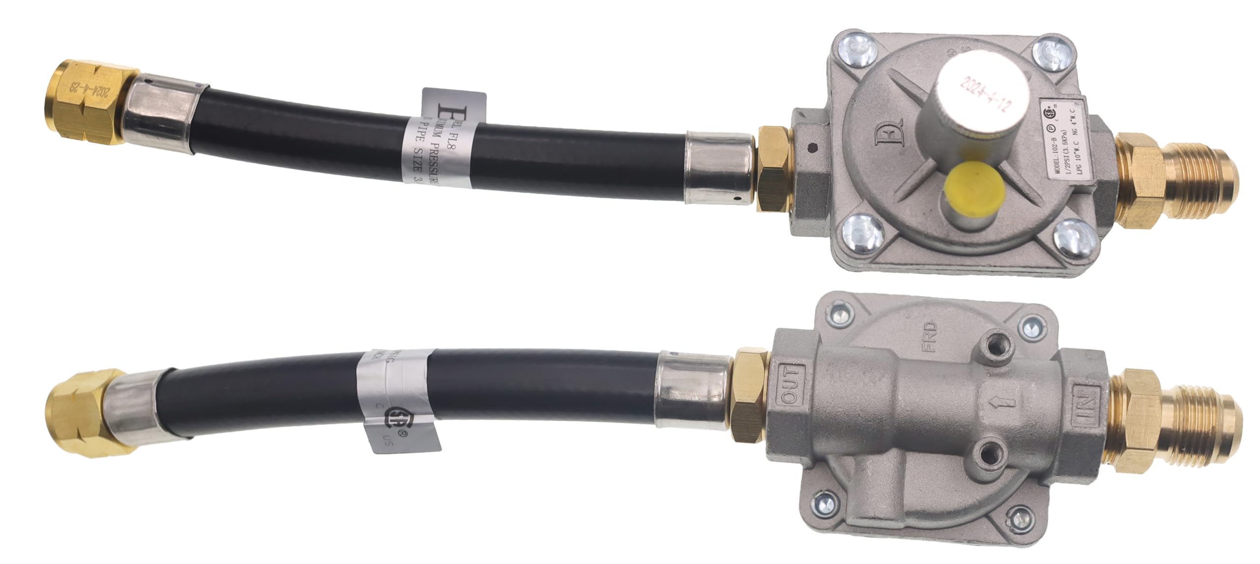 METER STAR complete kit laid out to show included hose, regulator, and nozzle