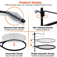 METORICO close-up swivel mechanism enabling quick rotation and flame control