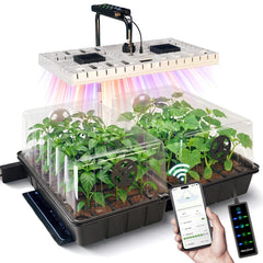 MetryGrow full kit front view showing complete seed starting system and easy setup
