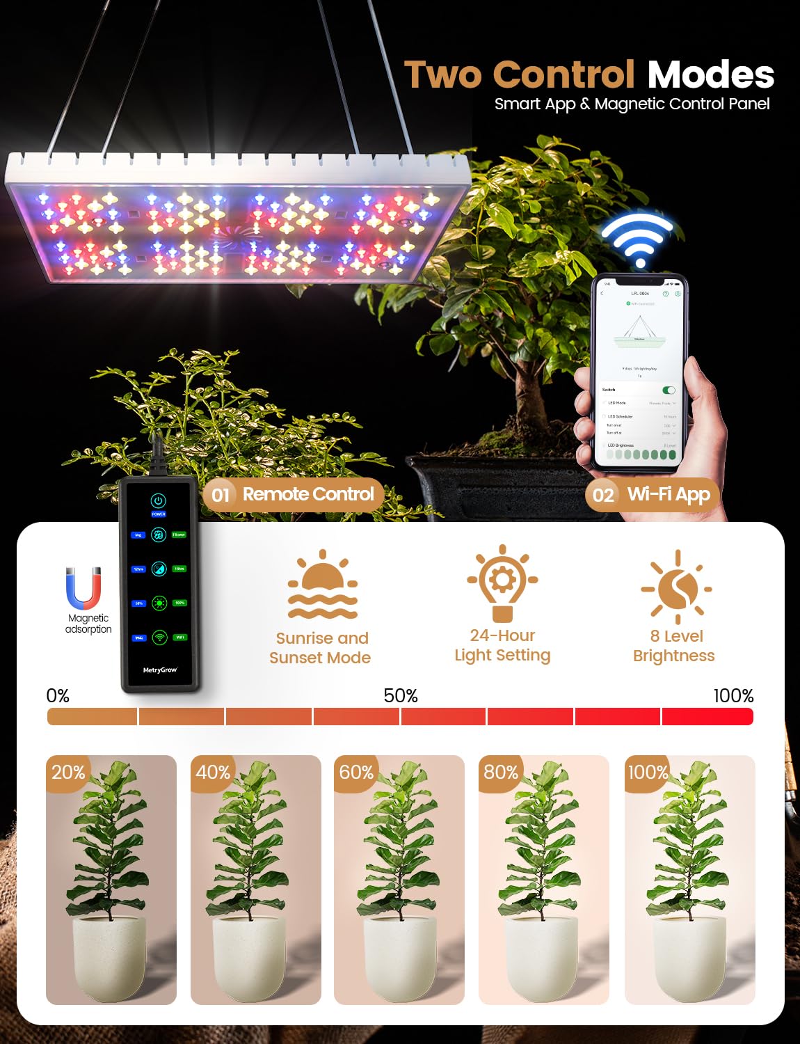 MetryGrow adjustable steel poles extended to show flexible height control