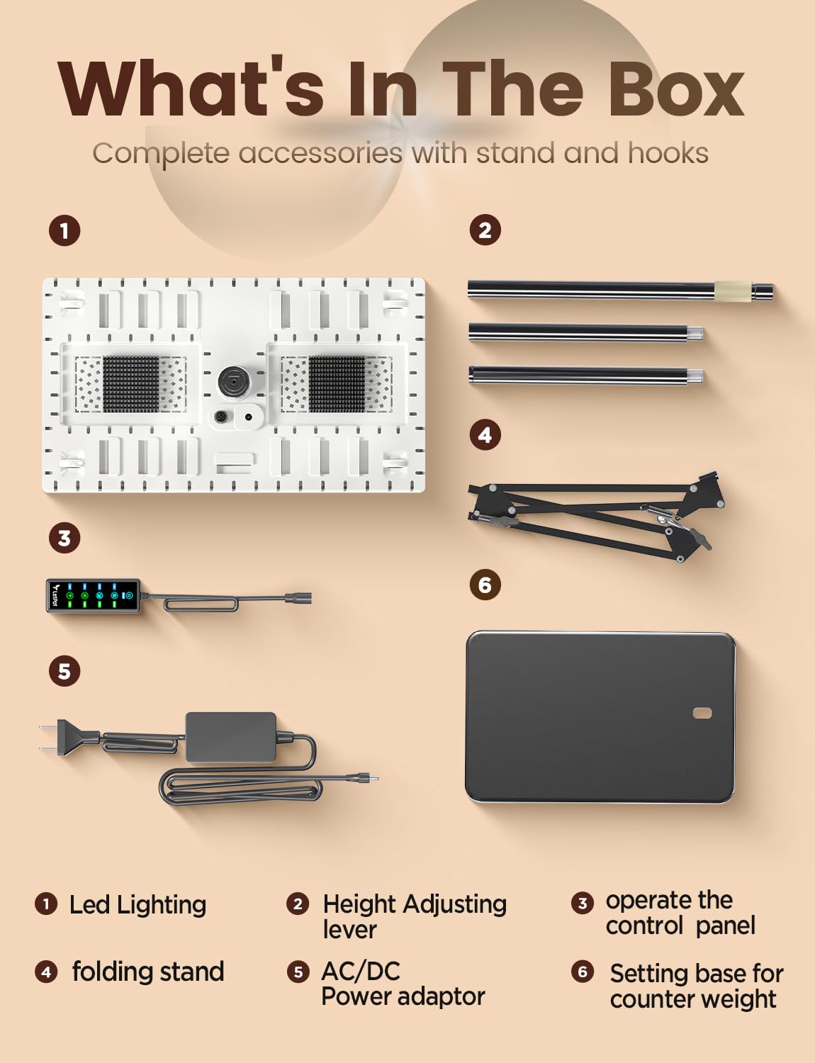 MetryGrow packaging and accessories laid out showing included components and readiness