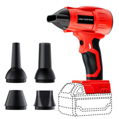 mewryytuo front view of cordless blower showing compact design and portability