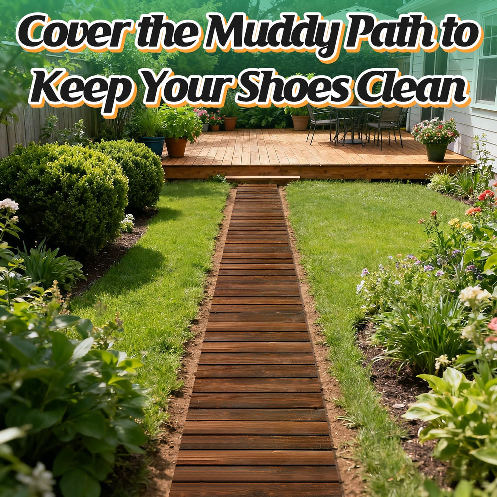 MEWTOGO hose-cleaning of wooden slats illustrating easy outdoor maintenance