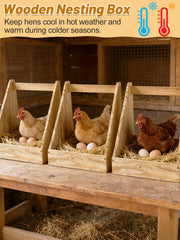 MEWTOGO open-back view showing easy coop inspection and safer egg checks