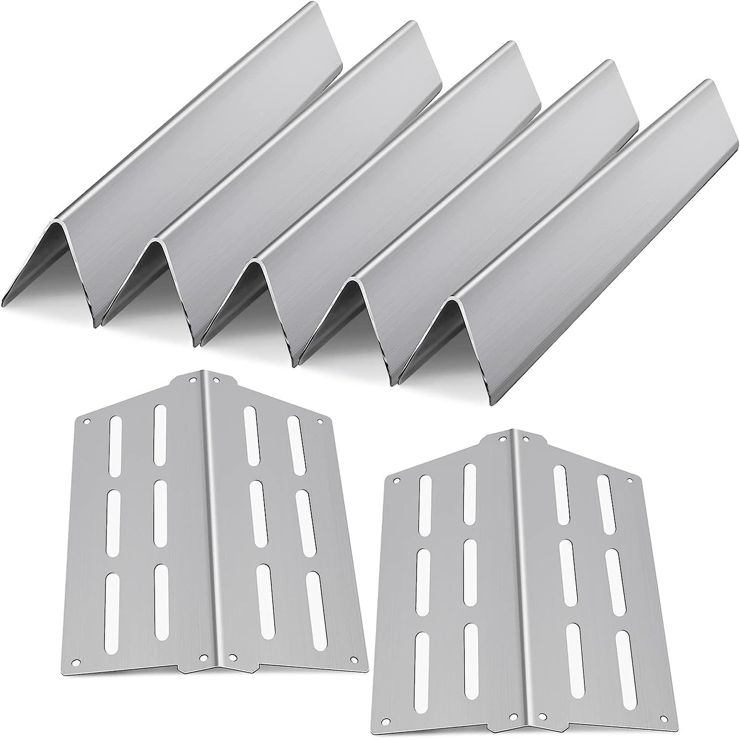 Meyafiny front view showing assembled flavorizer bars and deflectors, improves even heat
