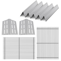 Meyafiny front view stainless steel grates showing durable cooking surface benefit