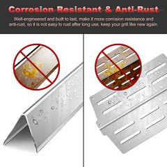 Meyafiny heat deflector top-detail over burners, protects burners and retains heat