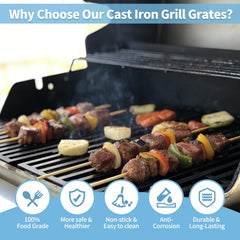 Meyafiny parts installed in Weber Spirit grill, provides even heating and protection