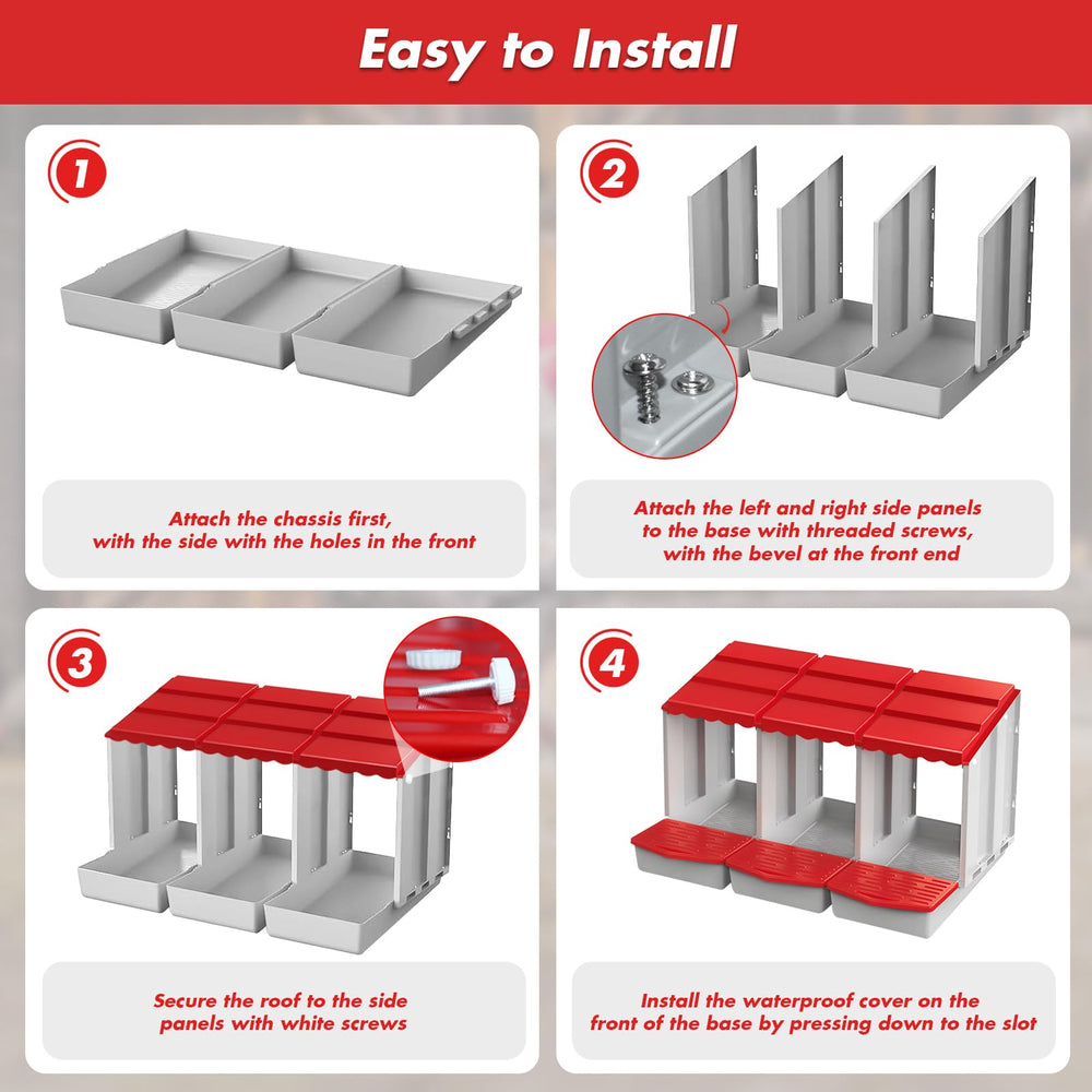 Meyoppm included screws and hanging holes for quick secure installation