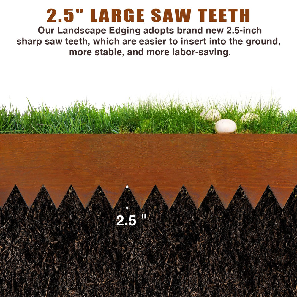 Meyoppm installed front yard border creating a clean lawn edge