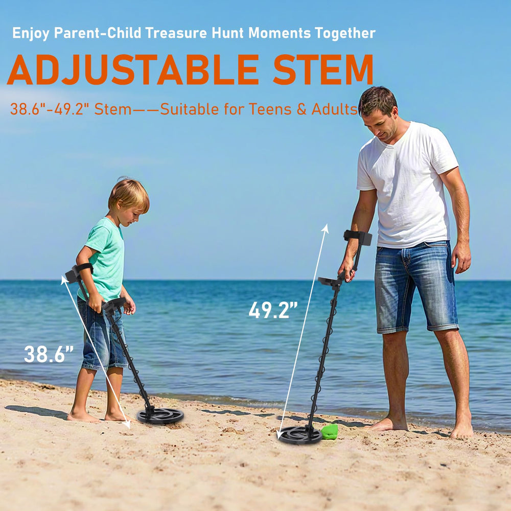 MFTEK detector in use on a beach illustrating wet-sand searching capability