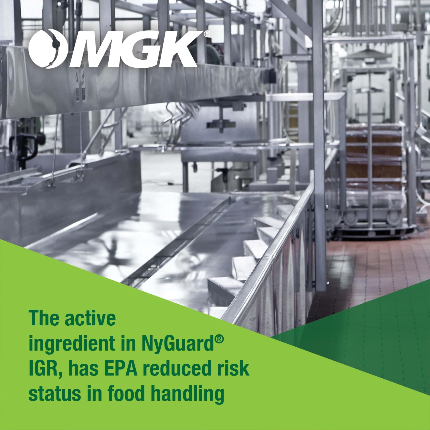MGK NyGuard etiqueta con instrucciones y beneficios visibles