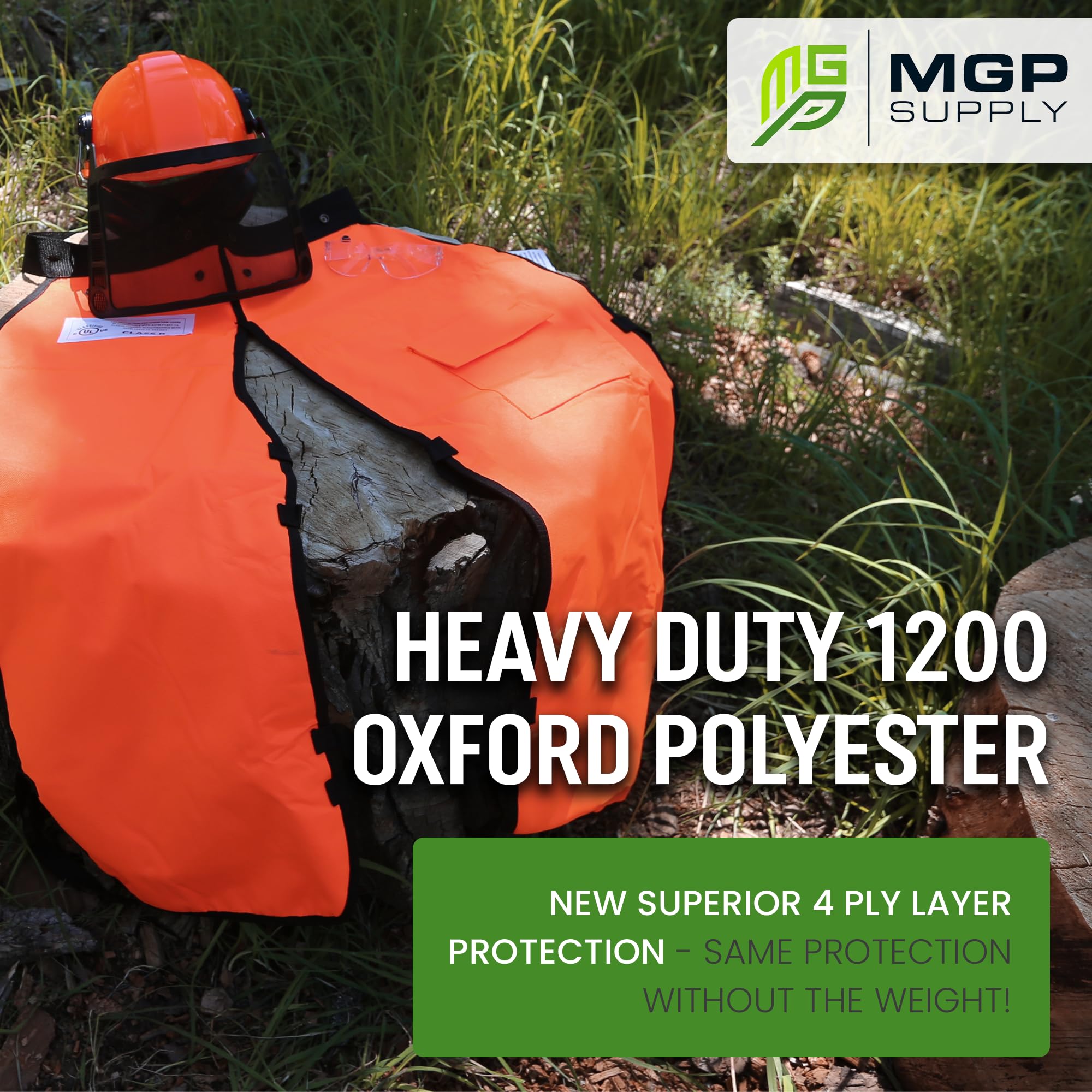MGP SUPPLY water repellent demo with beading droplets to keep you dry during work