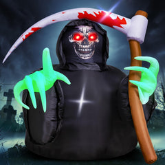 MGparty Grim Reaper front view showing full height and presence